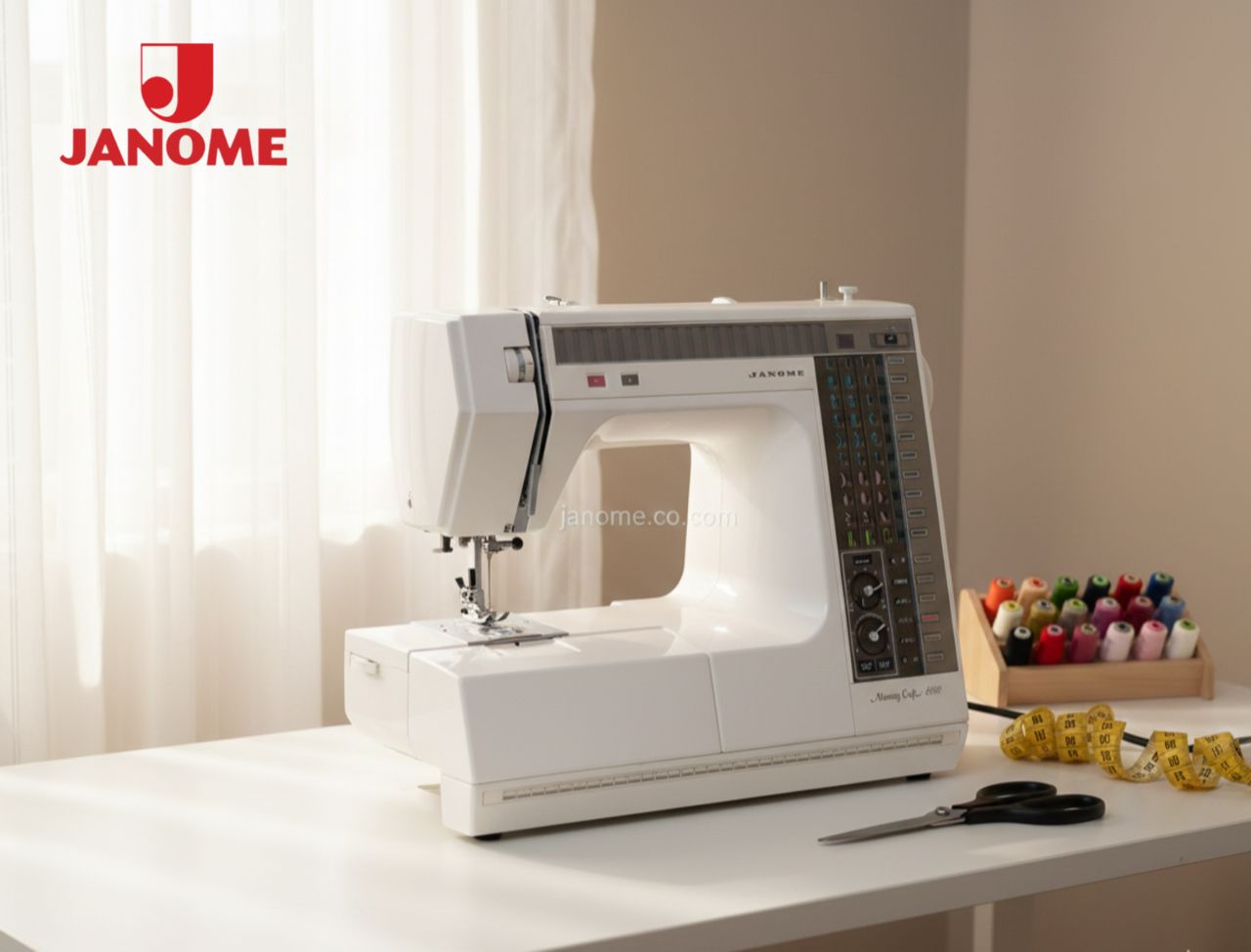 چرخ خیاطی و گلدوزی ژانومه استوک ژاپن مدل 6500